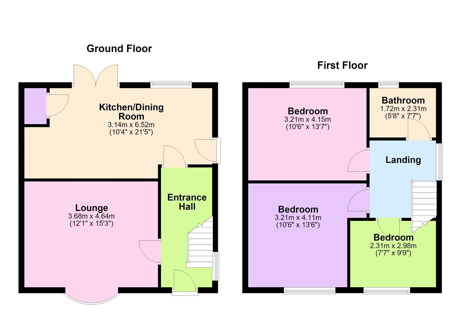 13, Farm Road, Burbage floorplan