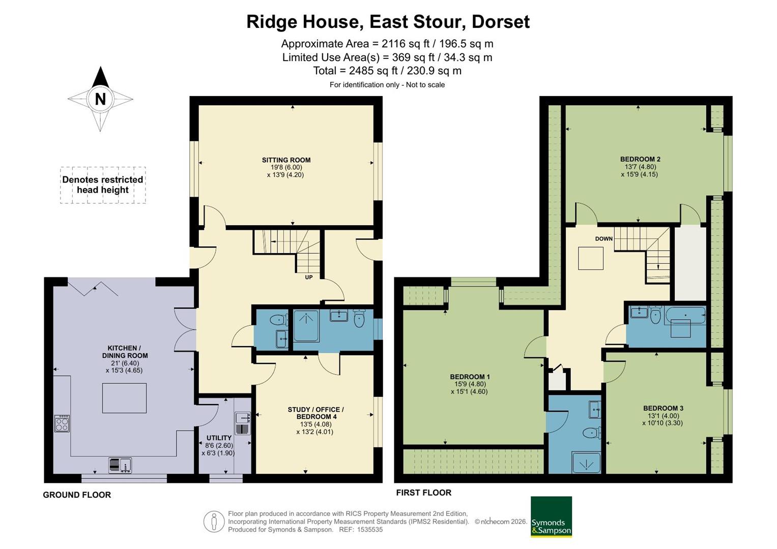 Ridge House, Ridge Close, Gillingham floorplan