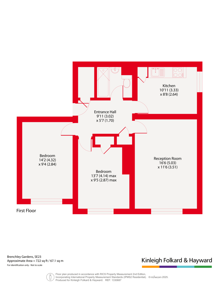 79, Brenchley Gardens, London floorplan