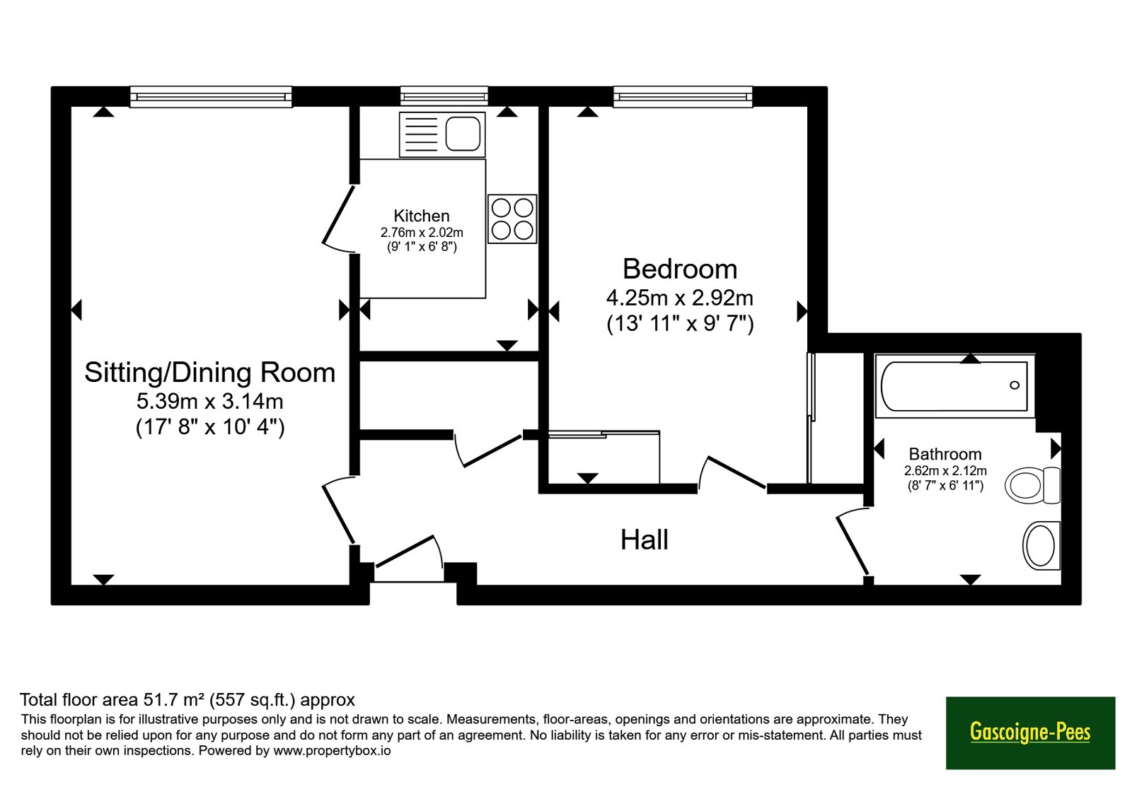 Flat 22, Mulberry Lodge, 26, New Brighton Road, Hampshire floorplan