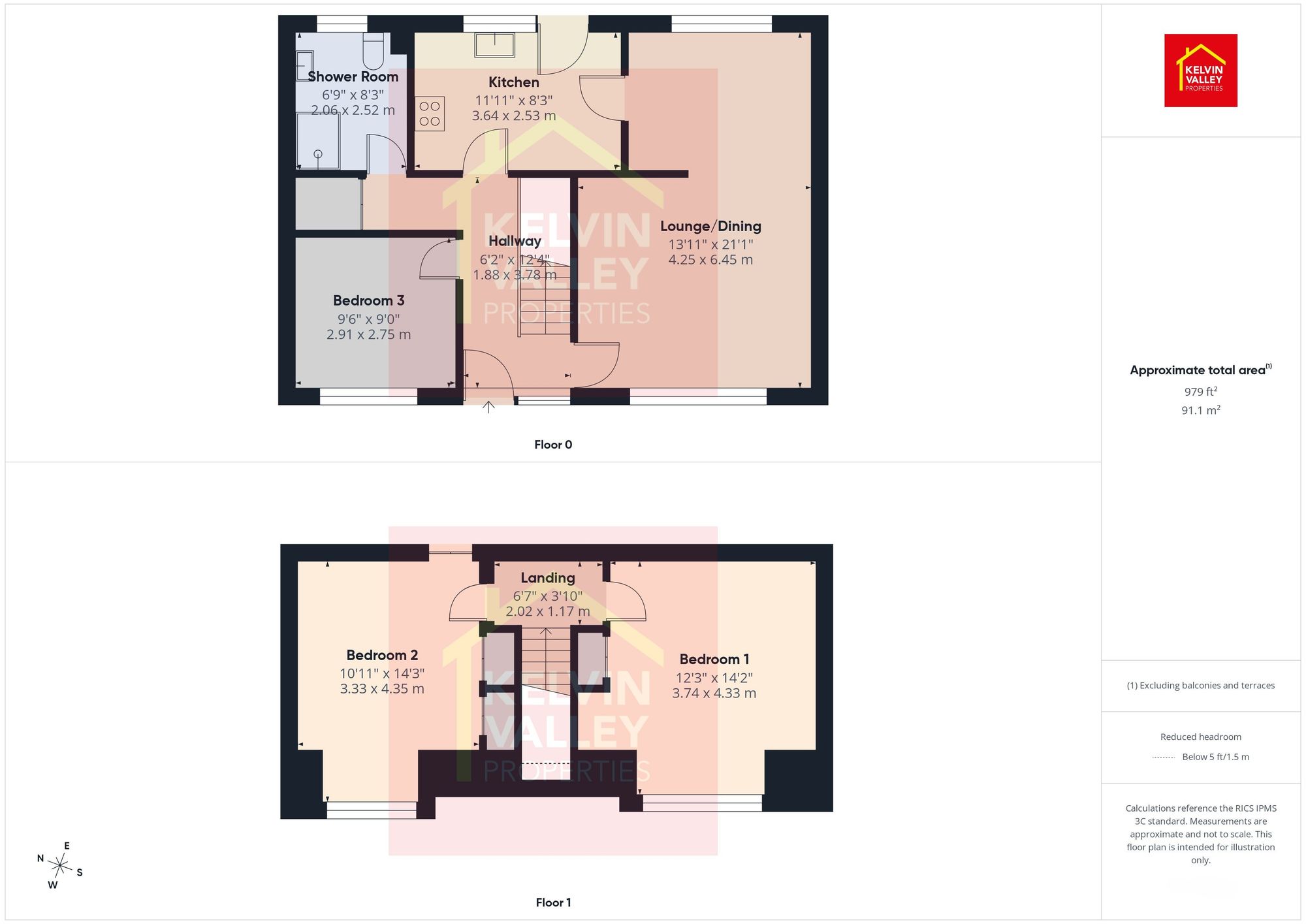 91 Arden Grove, Glasgow floorplan