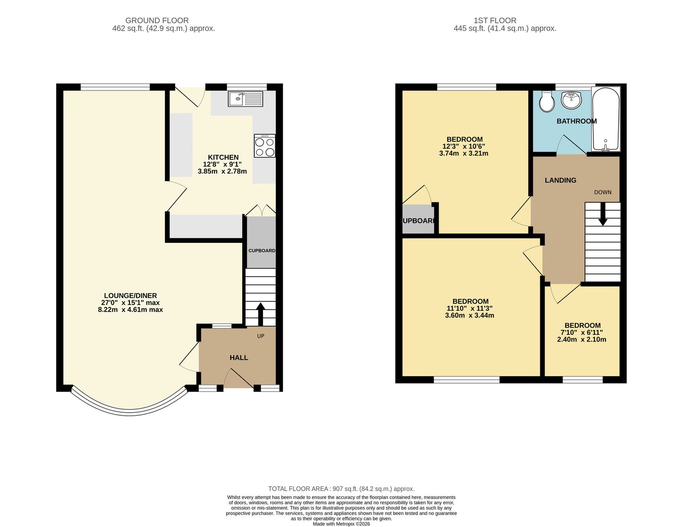 80, Links Drive, Bexhill-on-Sea floorplan