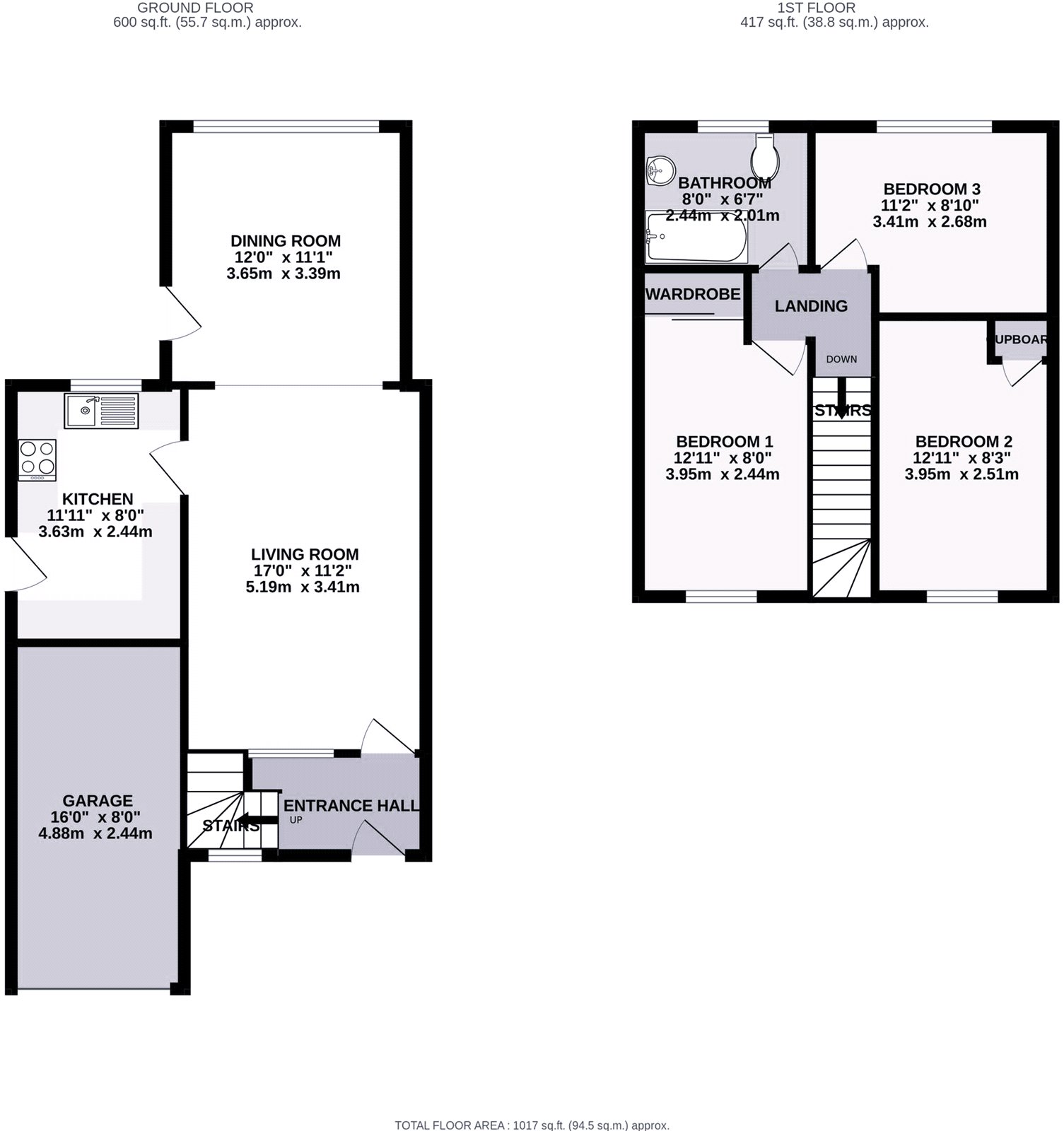 15, Foster Road, Shropshire floorplan