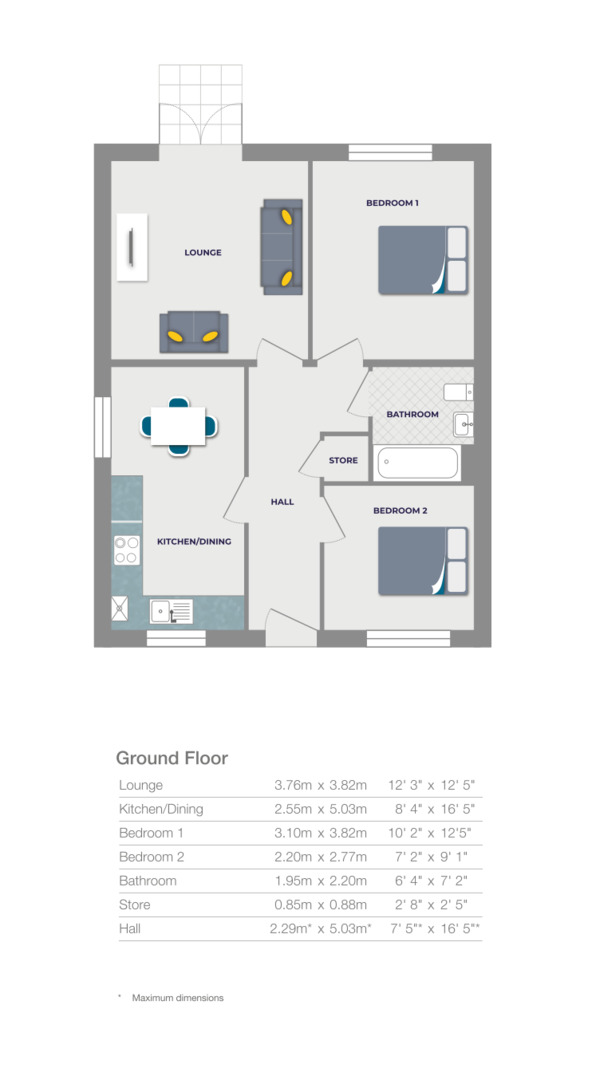 "Levisham" at Husthwaite Road, Easingwold, York YO61, 2 bedroom
