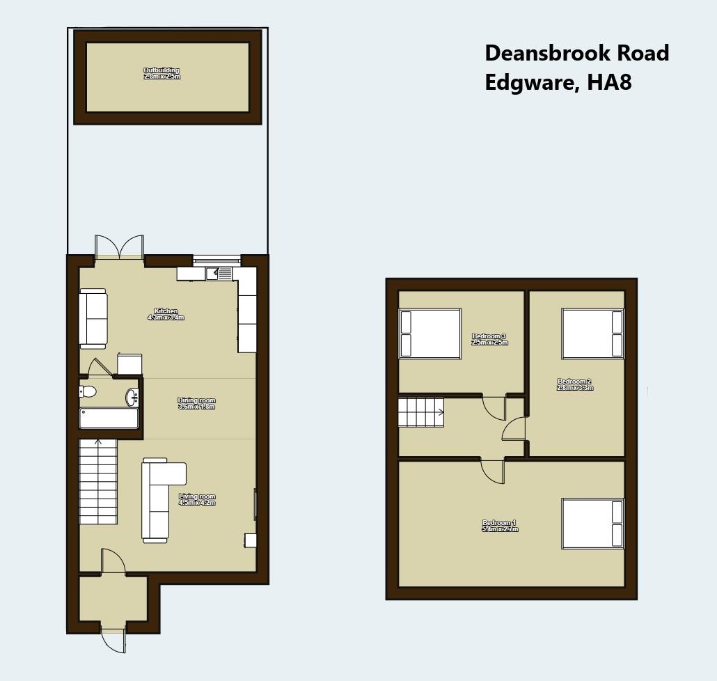 321, Deansbrook Road, Edgware, HA8, Edgware floorplan