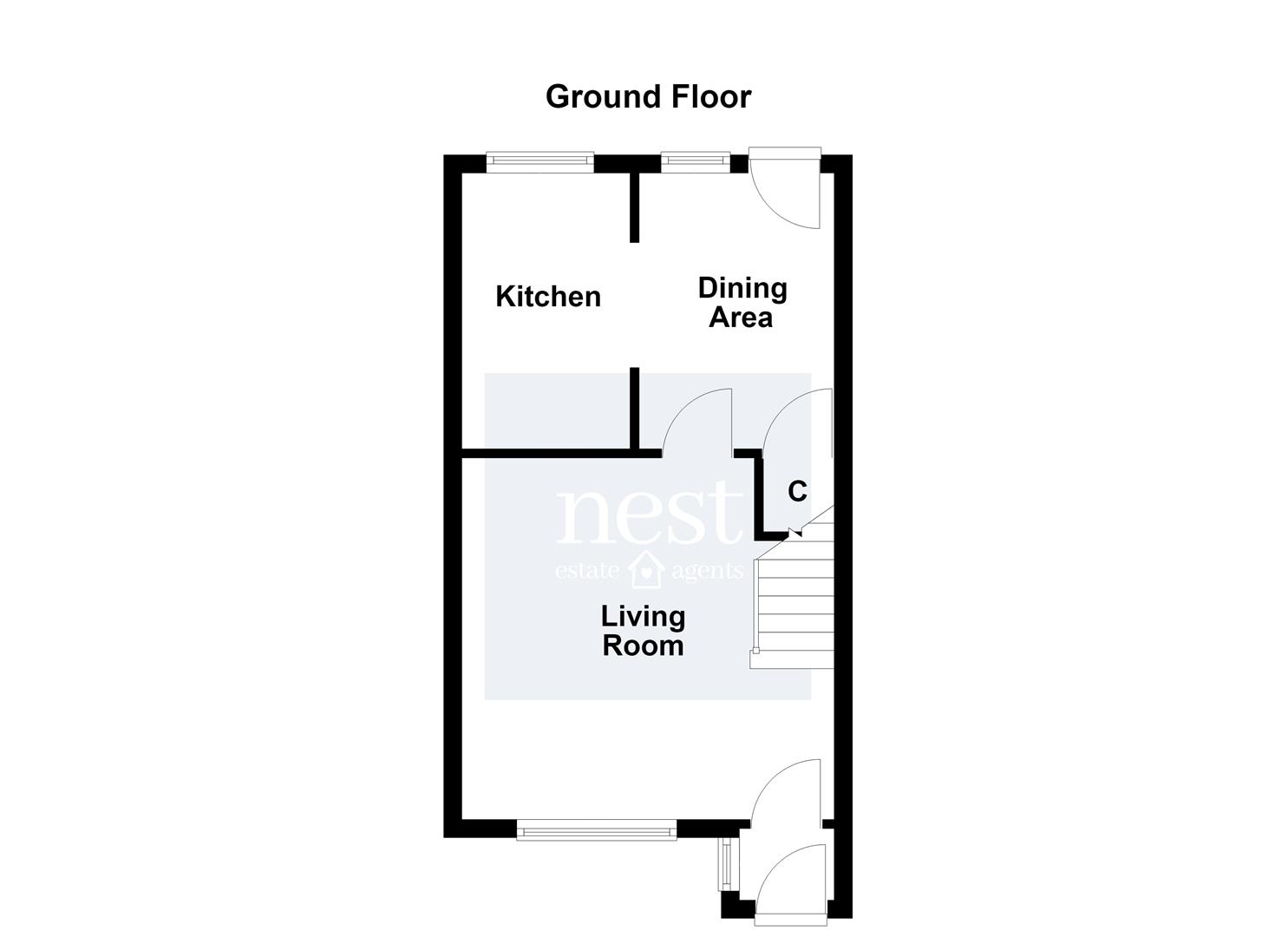 7, Hewes Close, Leicester floorplan