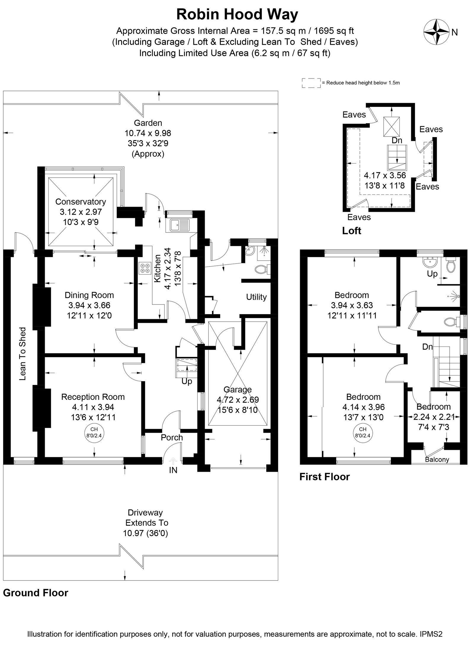 49, Robin Hood Way, London floorplan