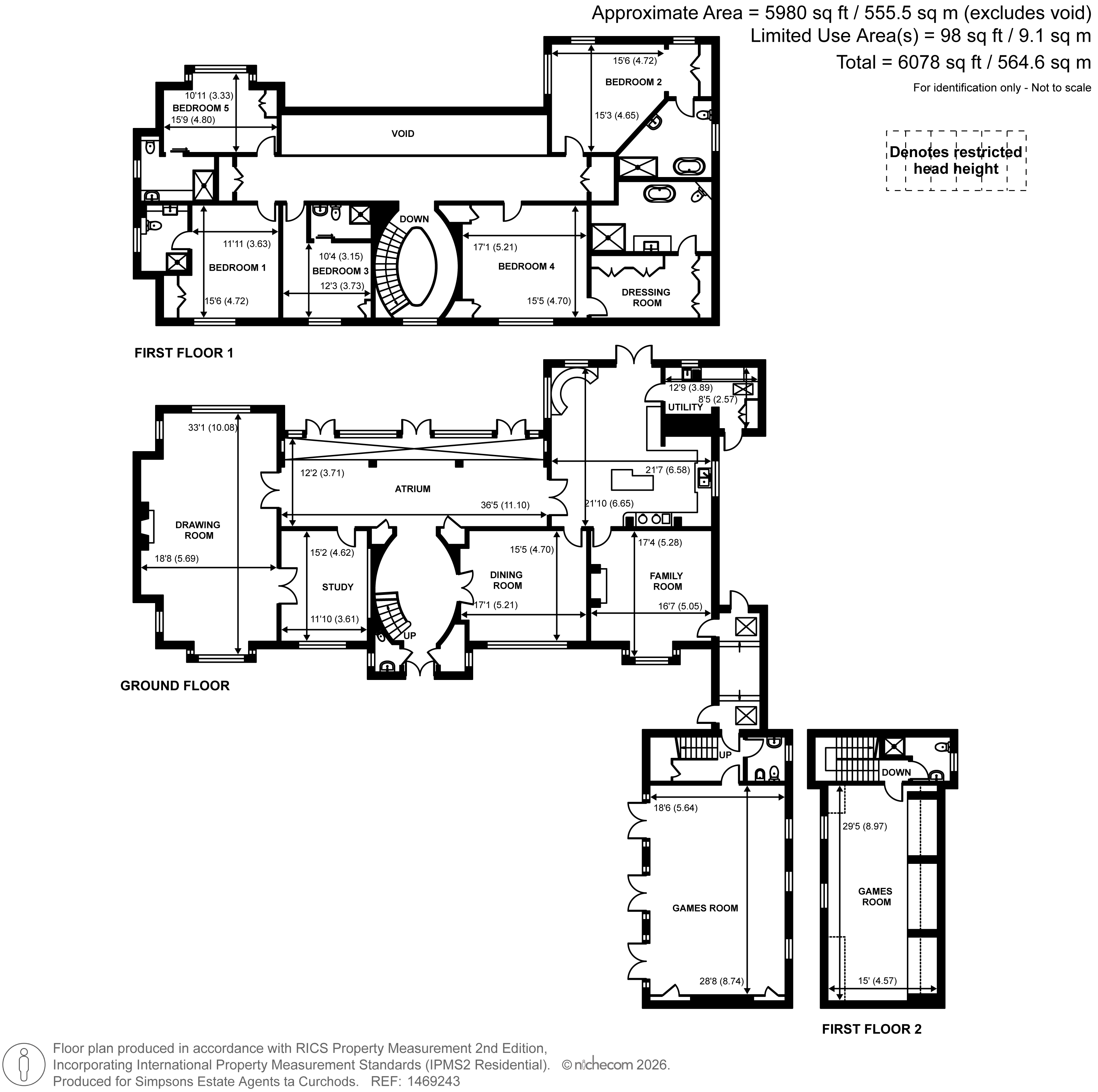 30, Meadway, Esher floorplan