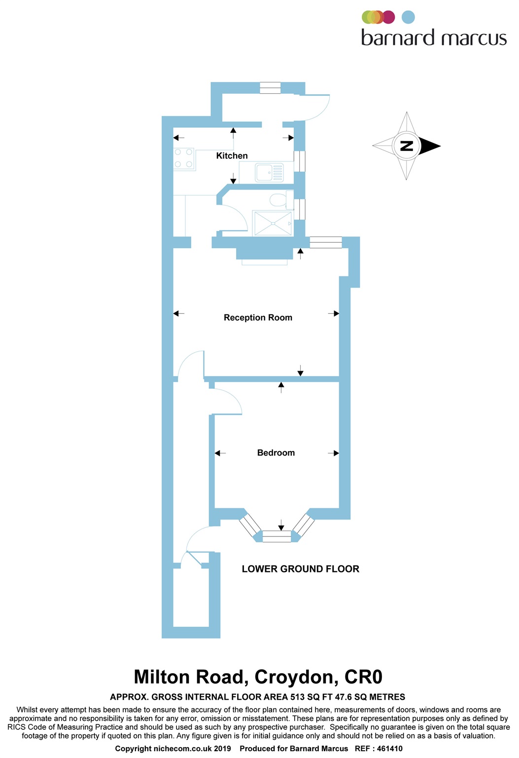 1 Bedrooms Flat for sale in Milton Road, Croydon CR0