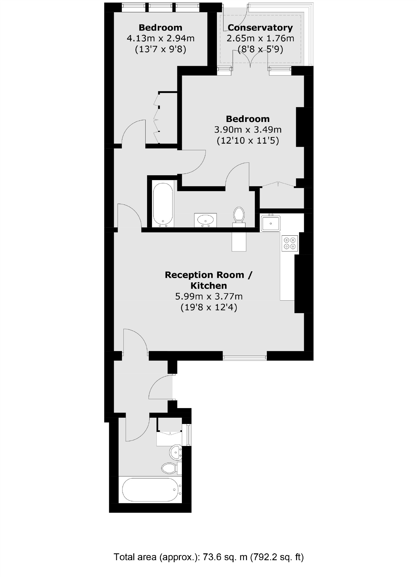 LGF, 51, Pembridge Villas, London floorplan
