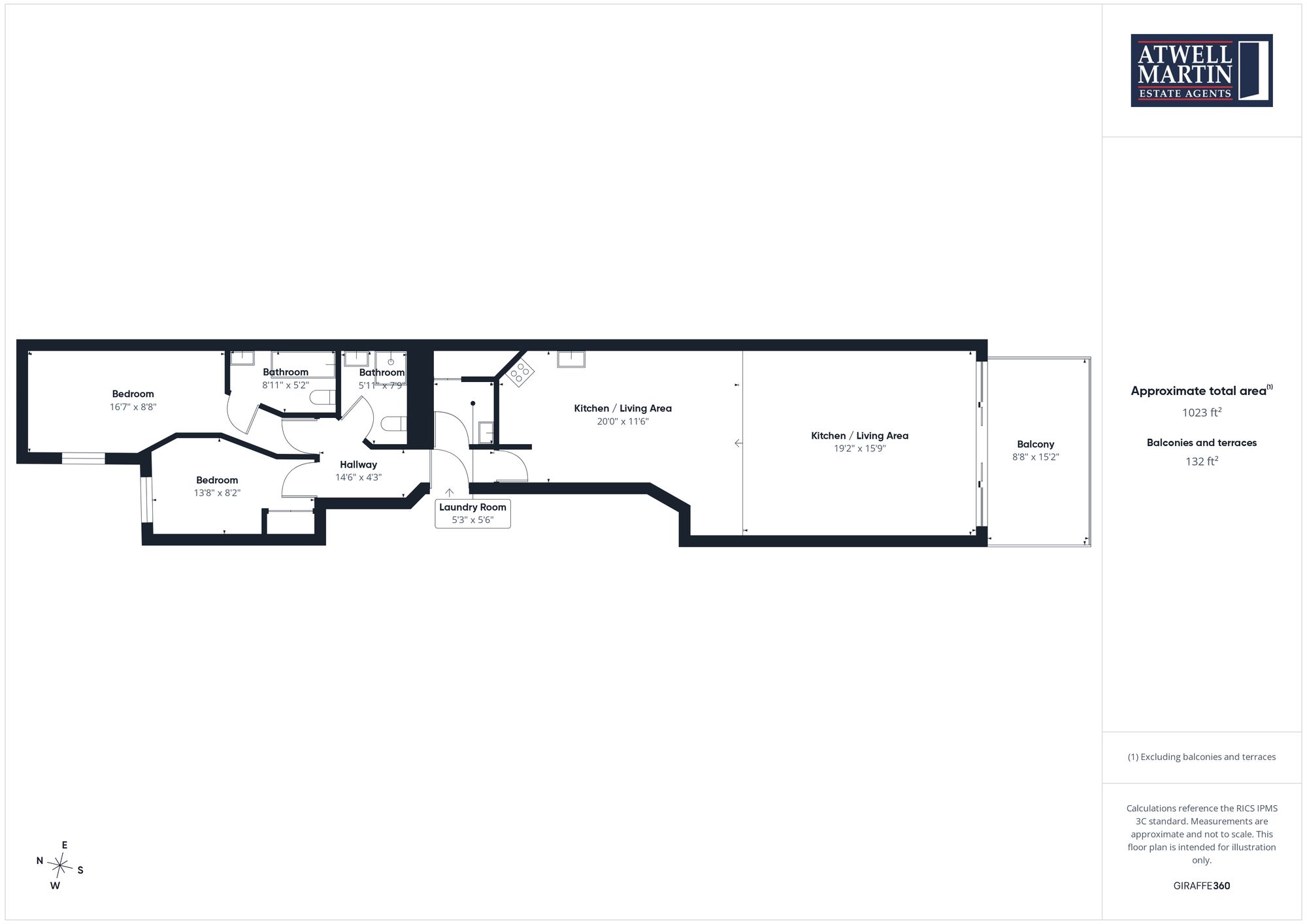 Flat 48, Discovery Wharf, Plymouth floorplan