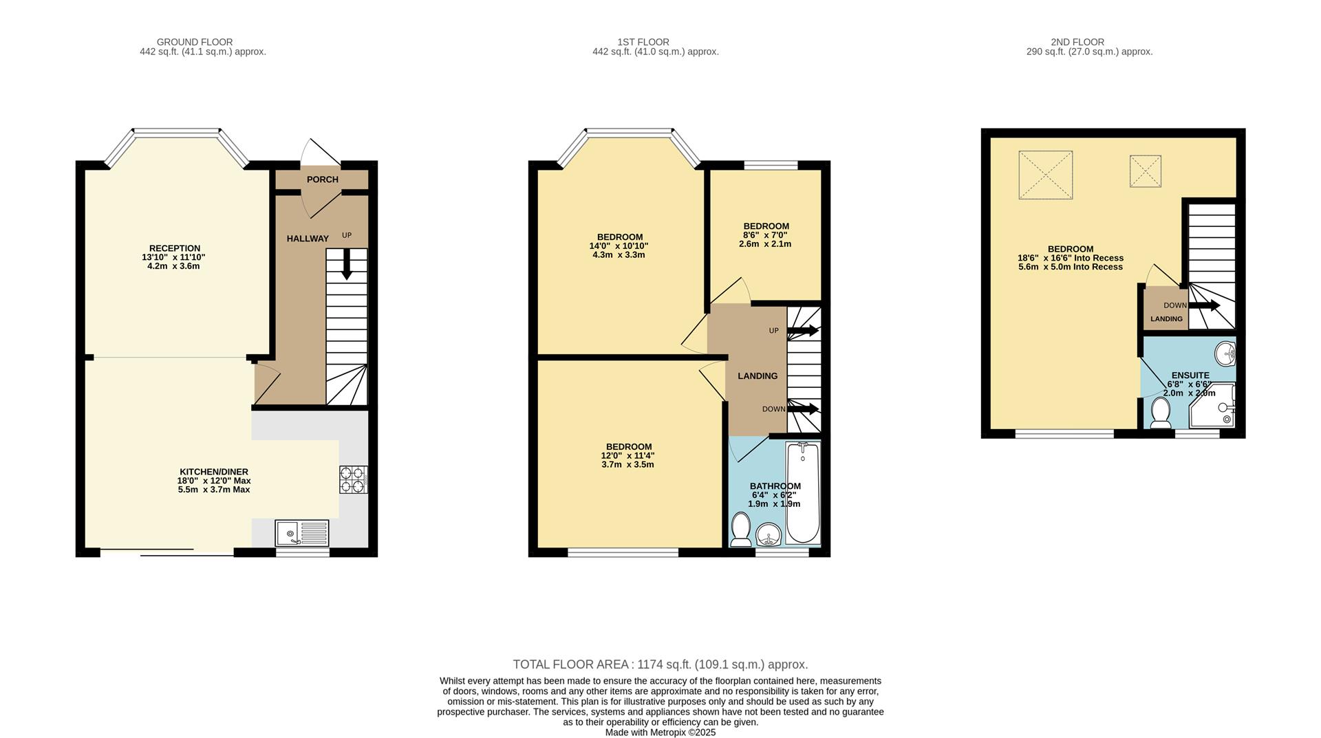 96, Burnham Road, Chingford floorplan