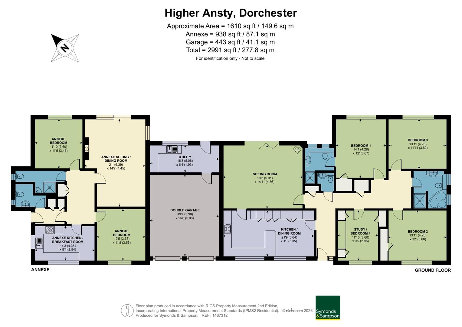 Field End, Pleck Lane, Dorchester floorplan