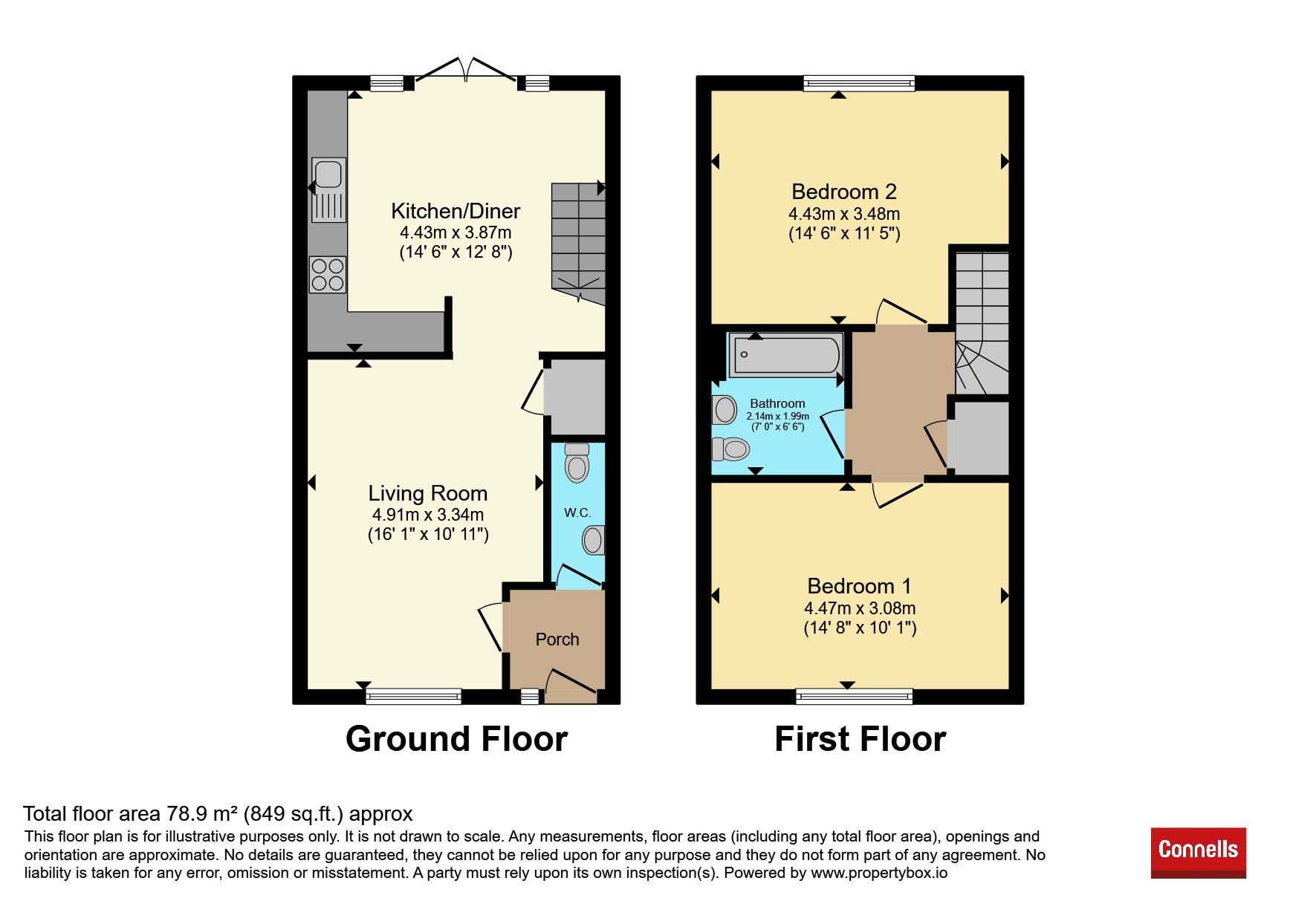 84, Hoadley Road, Horley floorplan