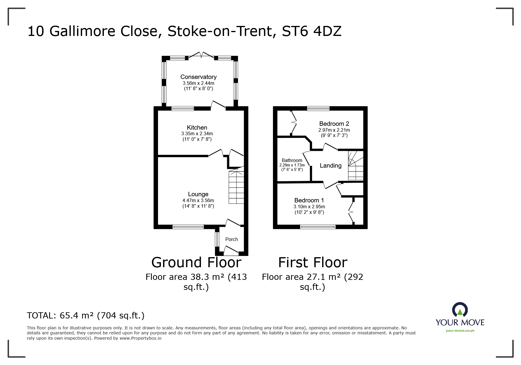 Gallimore Close, Burslem, StokeOnTrent, Staffordshire ST6, 2 bedroom