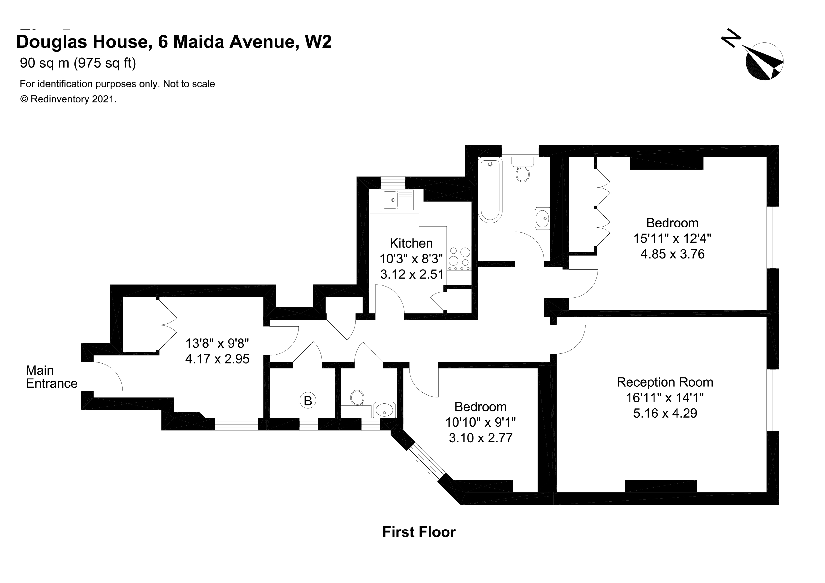 Flat 5A,, Douglas House, Little Venice floorplan