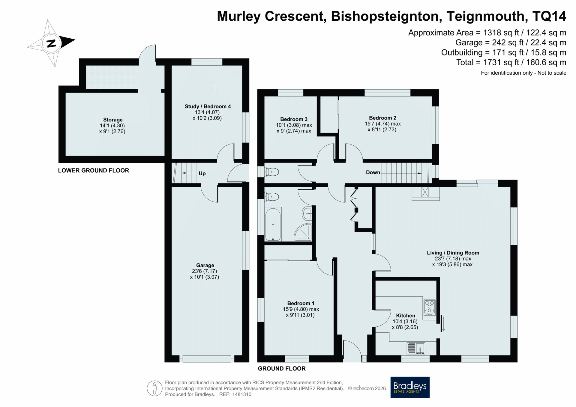 Katina, 31, Murley Crescent, Teignmouth floorplan