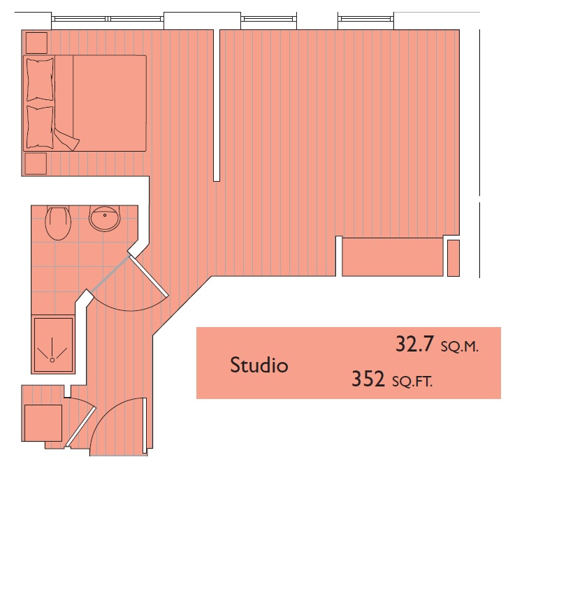 Flat 1007, 35, Indescon Square, London floorplan