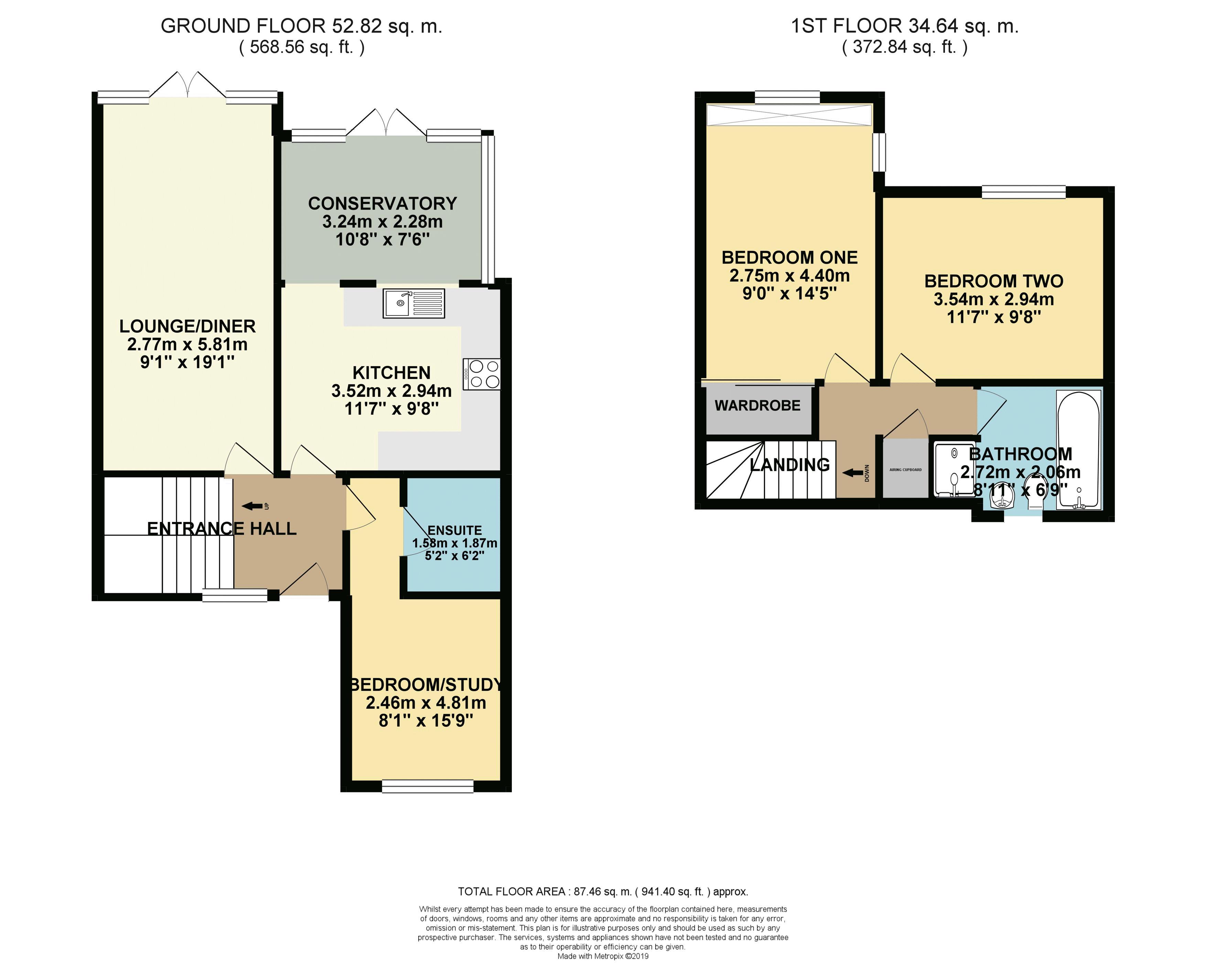 2 Bedrooms Terraced house for sale in Helford Place, Fishermead, Milton Keynes MK6