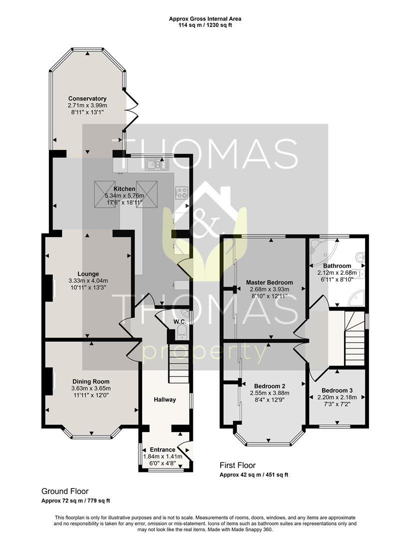 196, Innsworth Lane, Gloucester floorplan