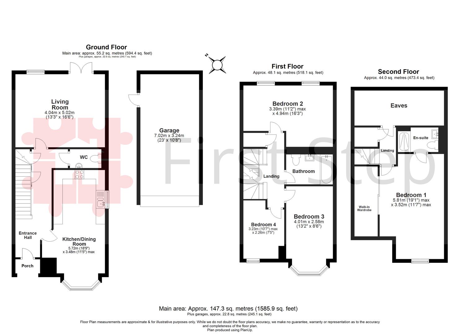 54, Beatrice Place, Hitchin floorplan