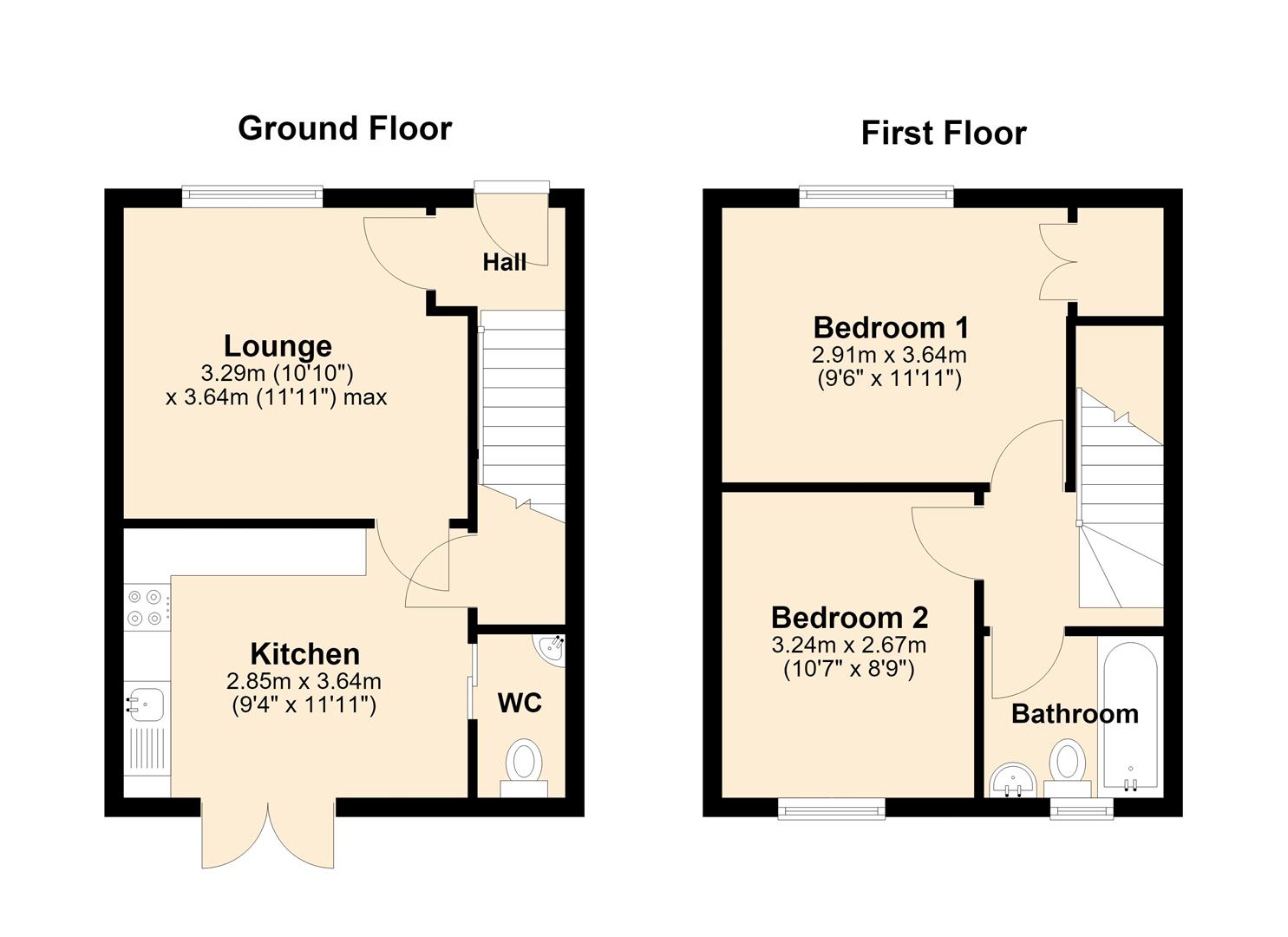 122, Shinewater Park, Hull floorplan