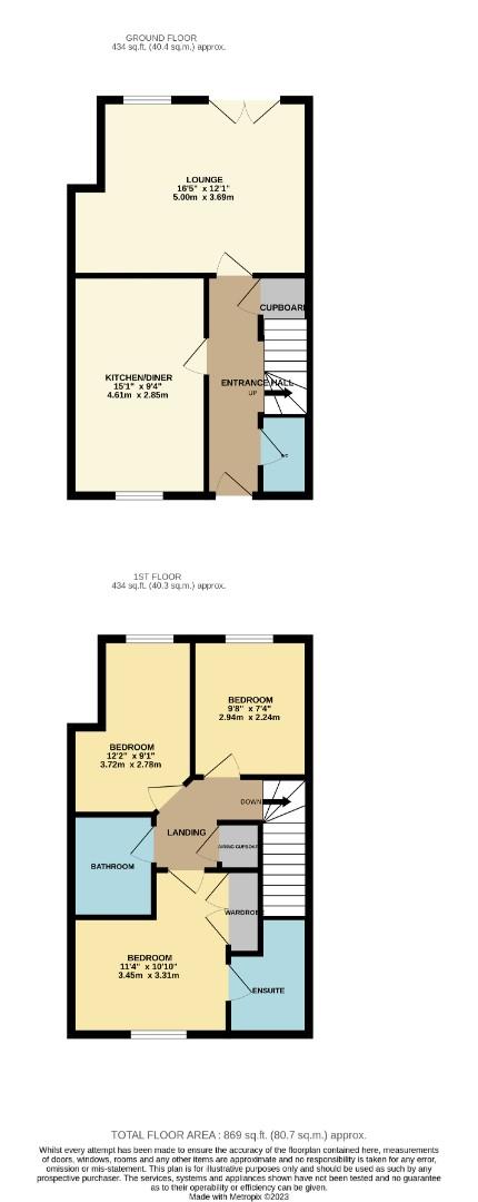 16, Glebe Road, Northampton floorplan