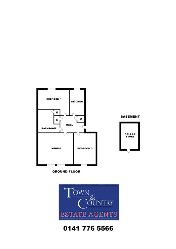 Auchinloch Road, Lenzie, Glasgow G66, 2 bedroom flat for sale