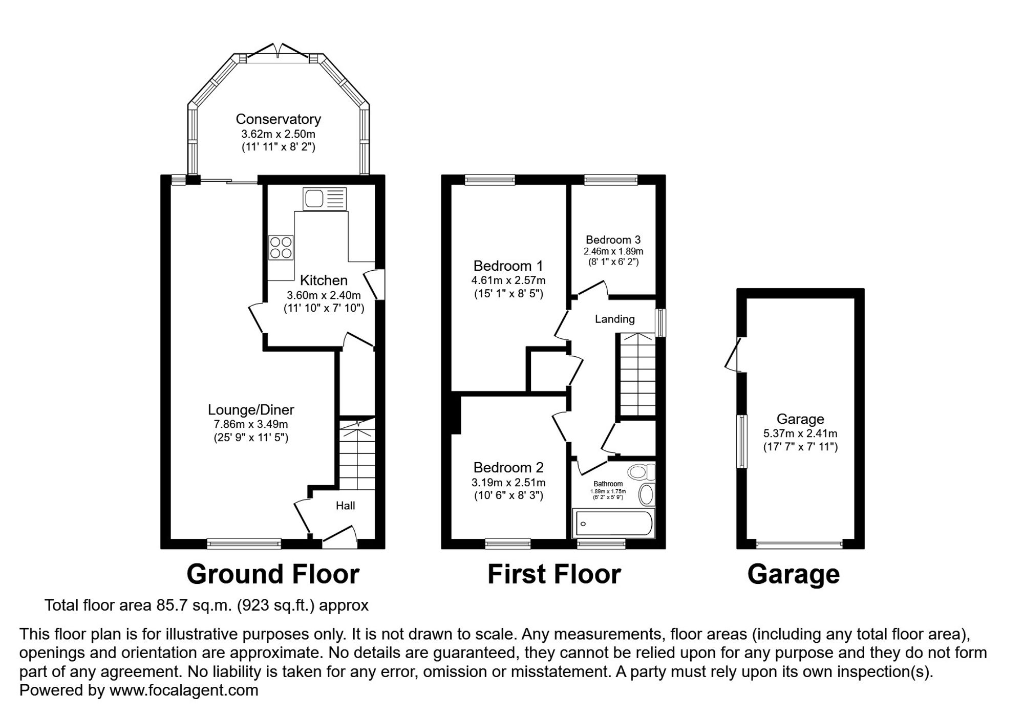 41 Manchester Way, Grantham floorplan