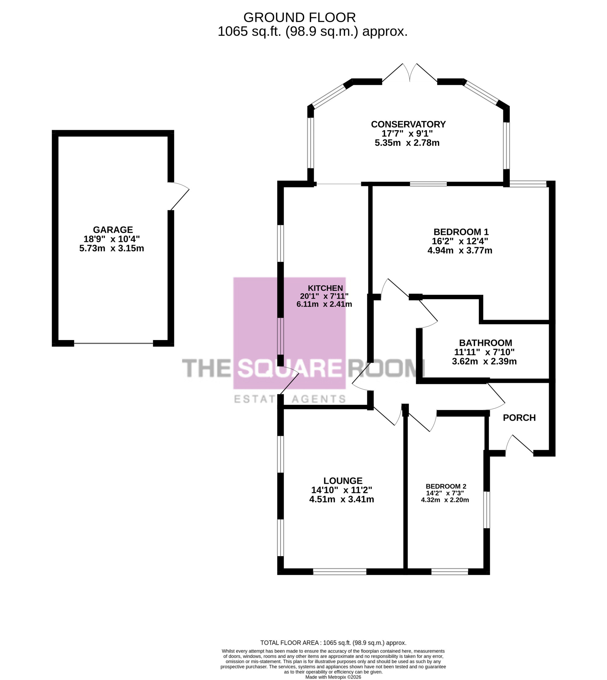 56, Stanley Avenue, Poulton-Le-Fylde floorplan