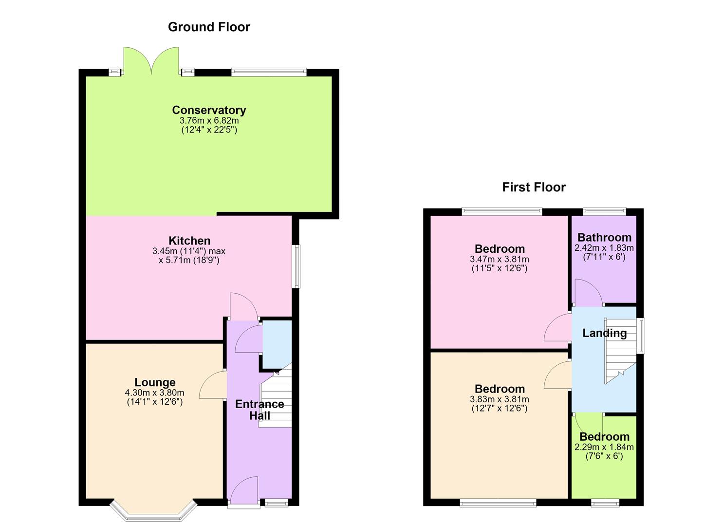 7, Merevale Avenue, Hinckley floorplan