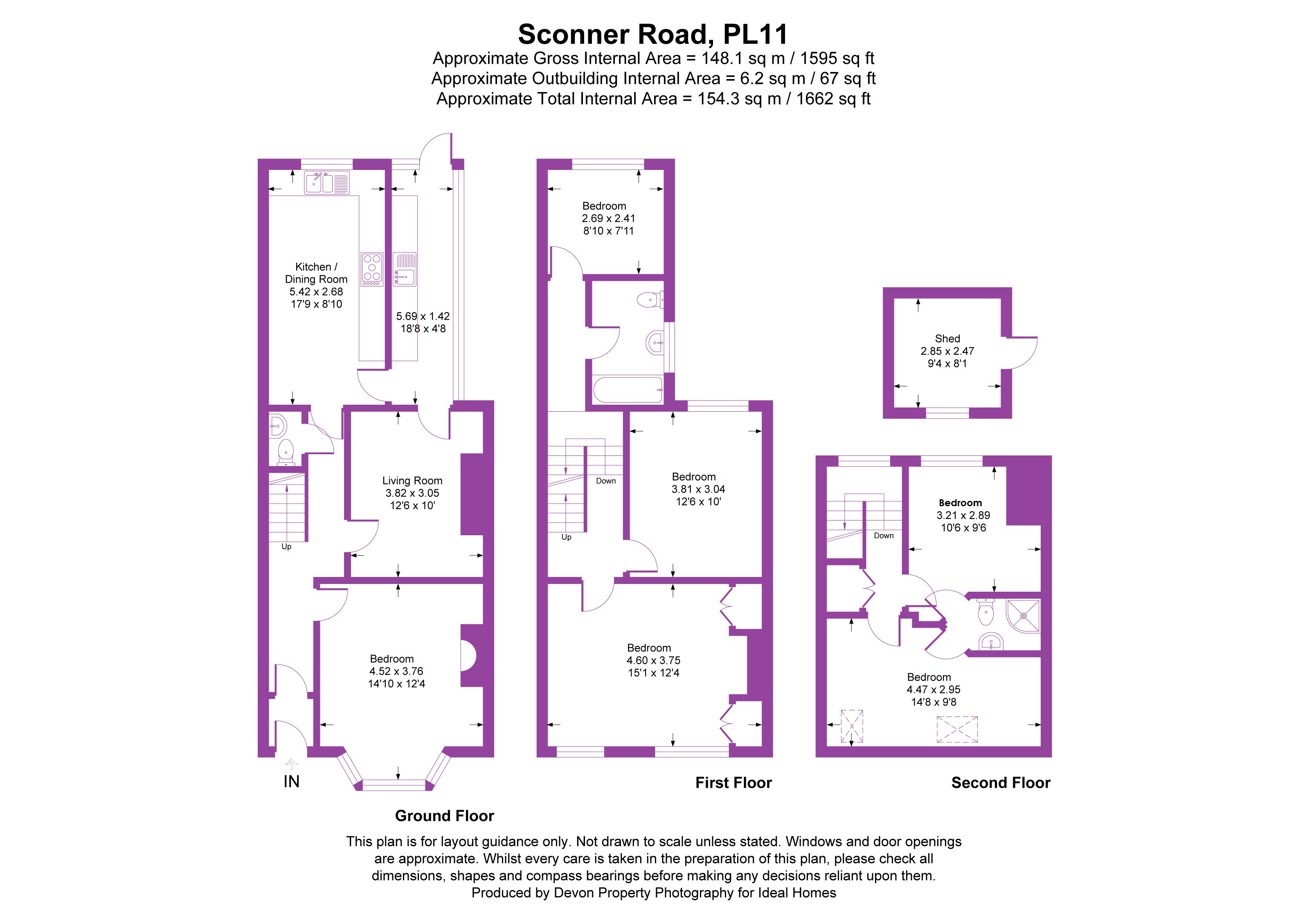 3, Sconner Road, Cornwall floorplan