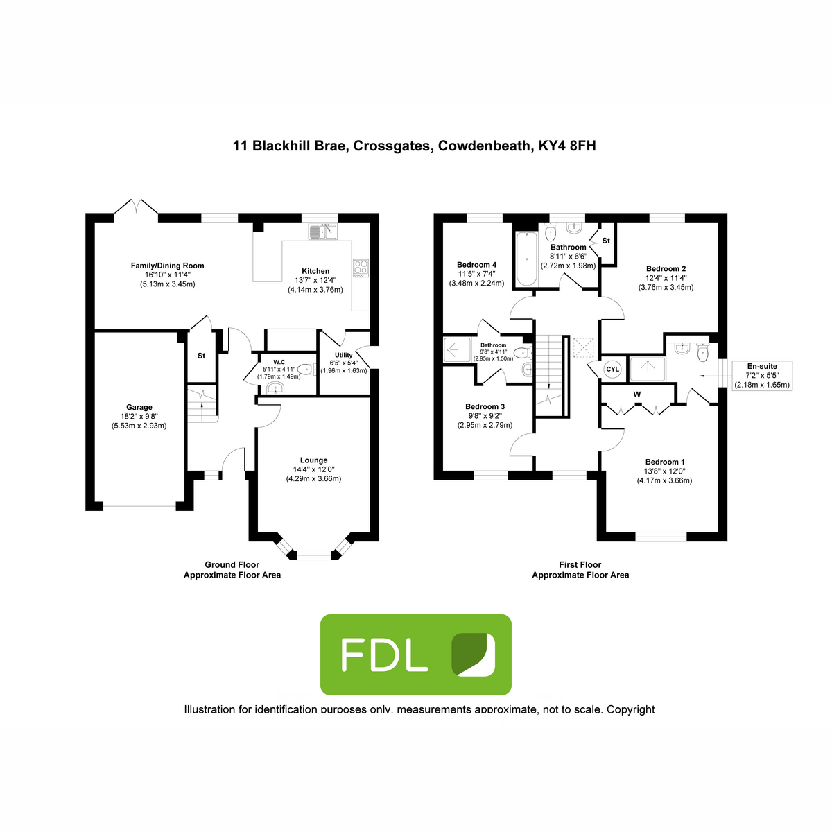 11, Blackhill Brae, Cowdenbeath floorplan