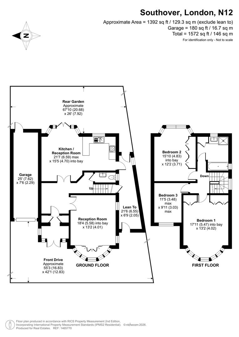 62, Southover, Woodside Park floorplan