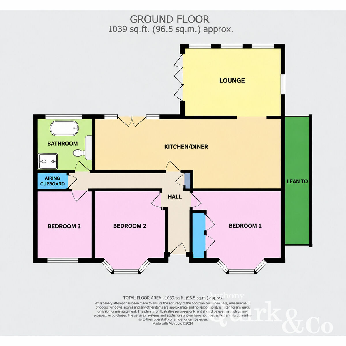 72, Station Road, Canvey Island floorplan