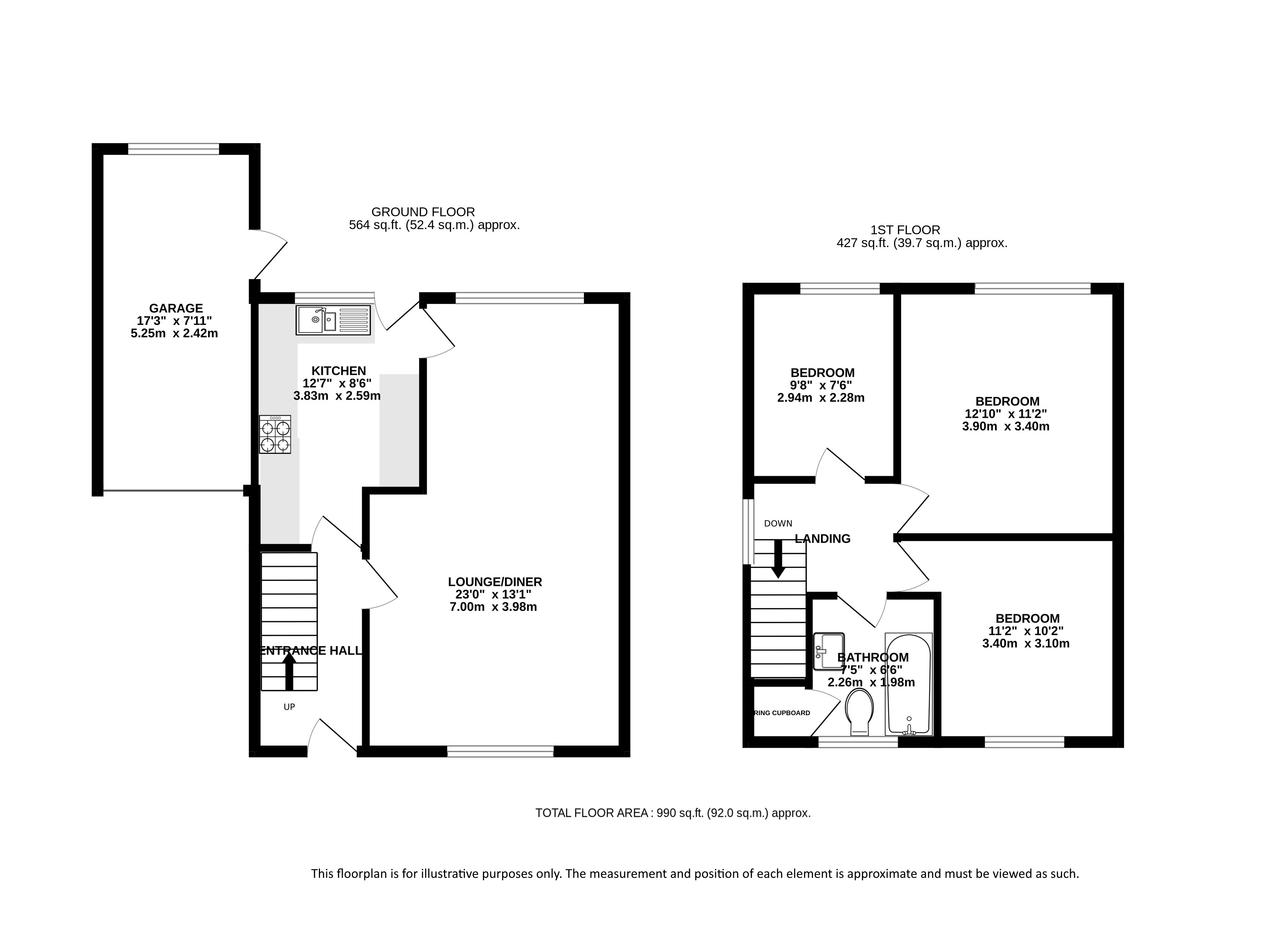 15, High View, St Albans floorplan