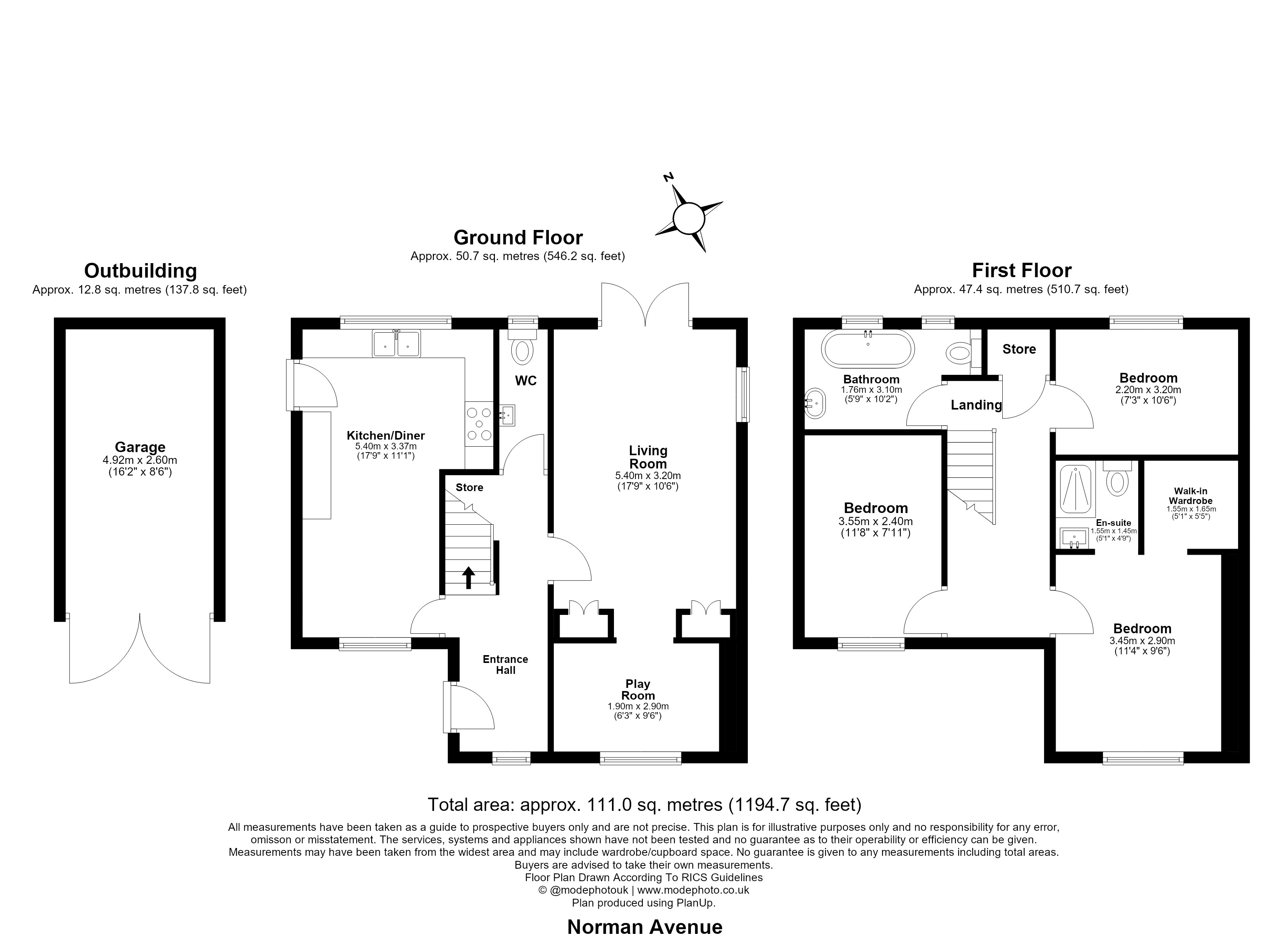 28, Norman Avenue, Hertfordshire floorplan