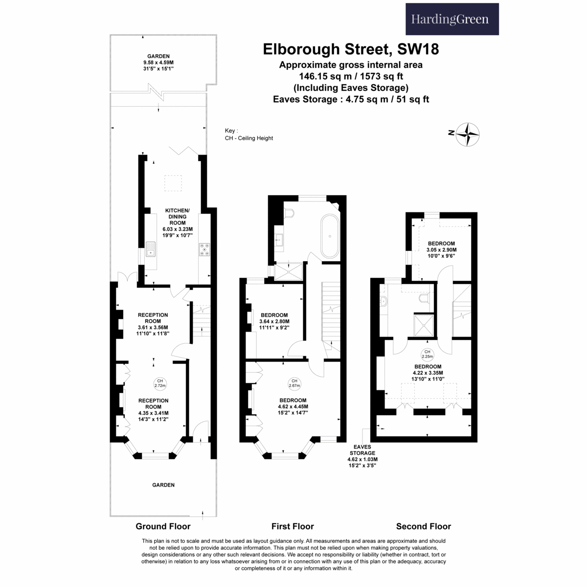 172, Elborough Street, London floorplan