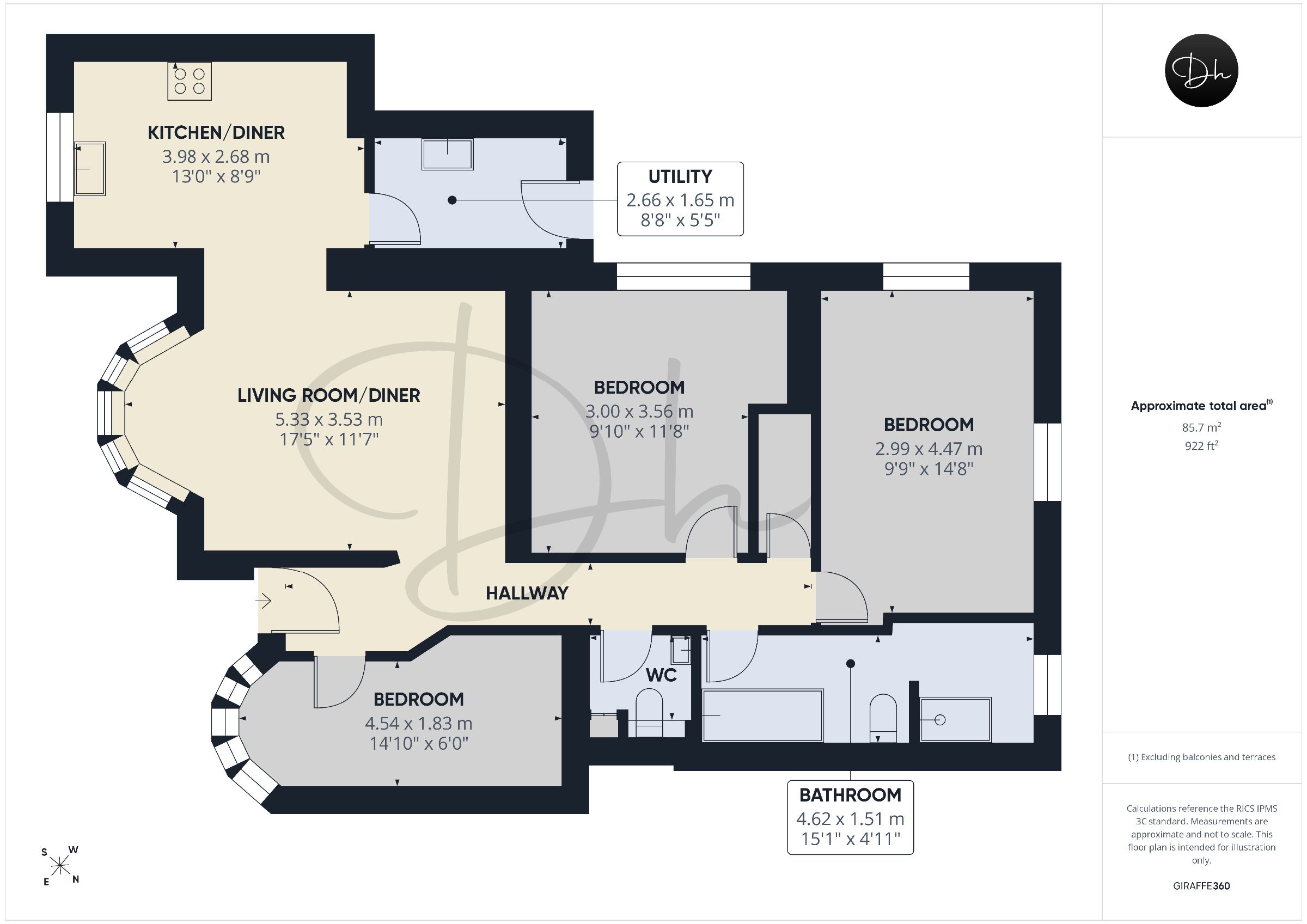 65 Manor Road, Paignton floorplan