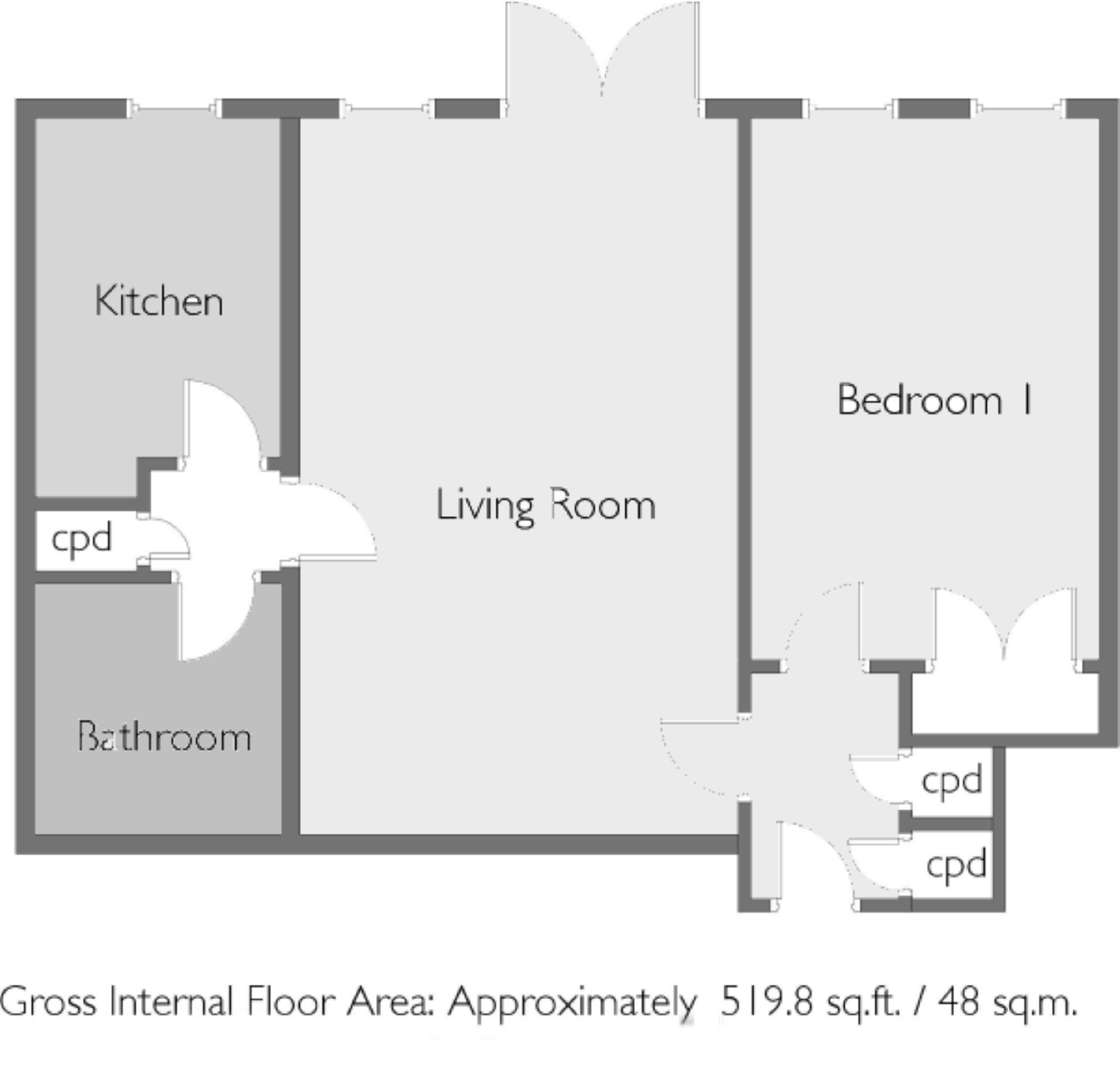 1 Bedrooms Flat for sale in Palmers Hill, Epping CM16