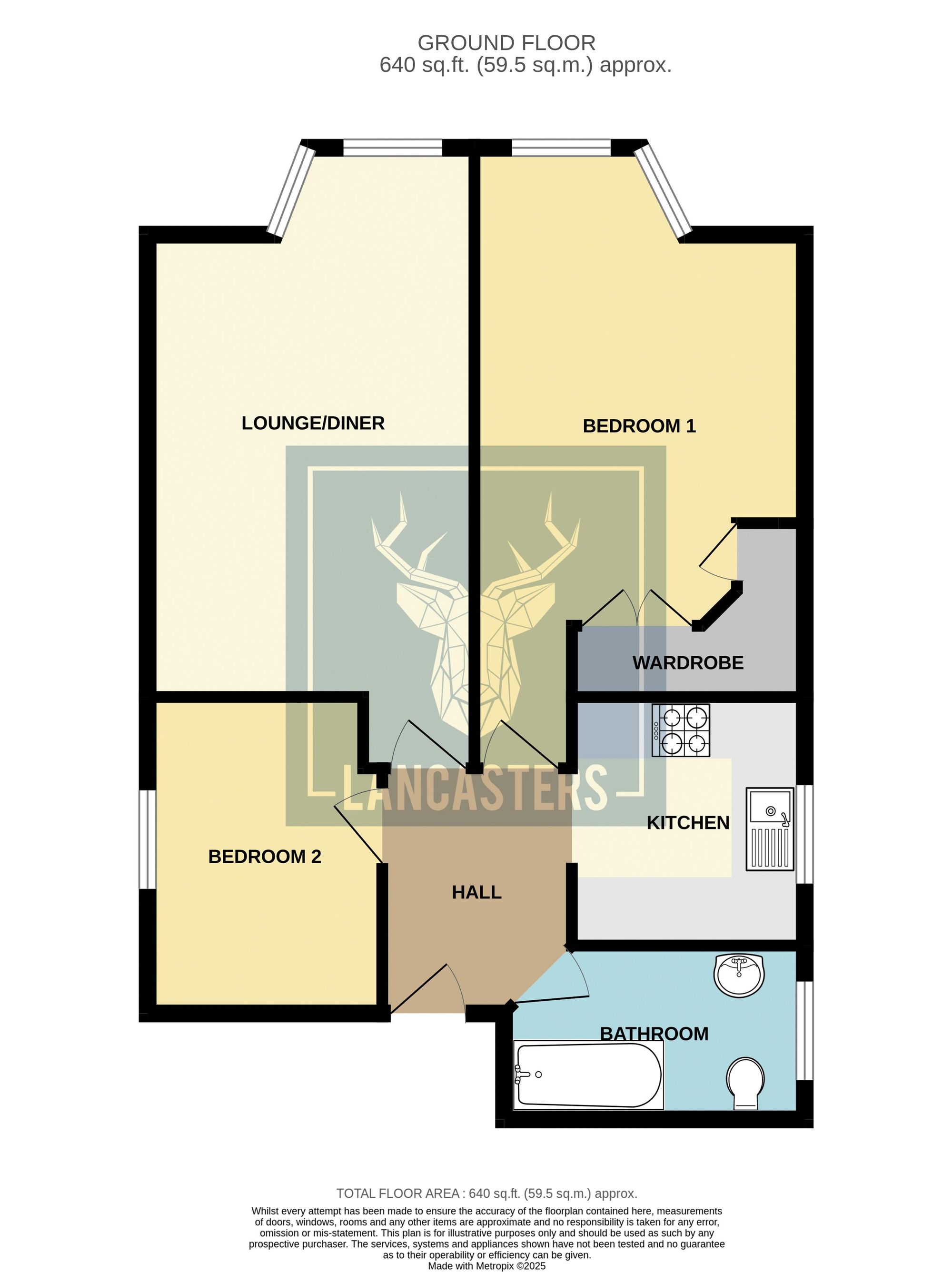Flat 1, Stanhope Lodge Stanhope Drive, Cowes floorplan