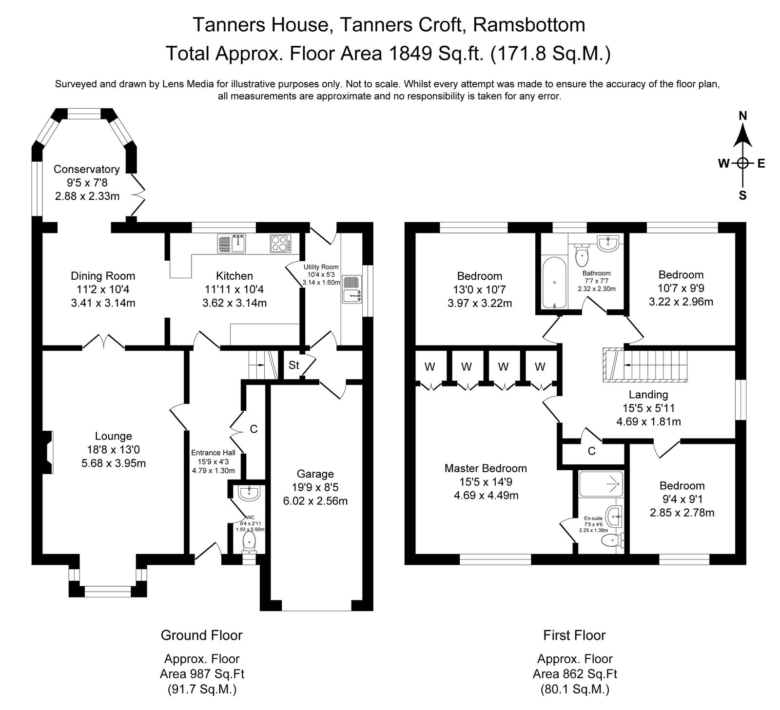 Tanners House, Tanners Croft, Bury floorplan