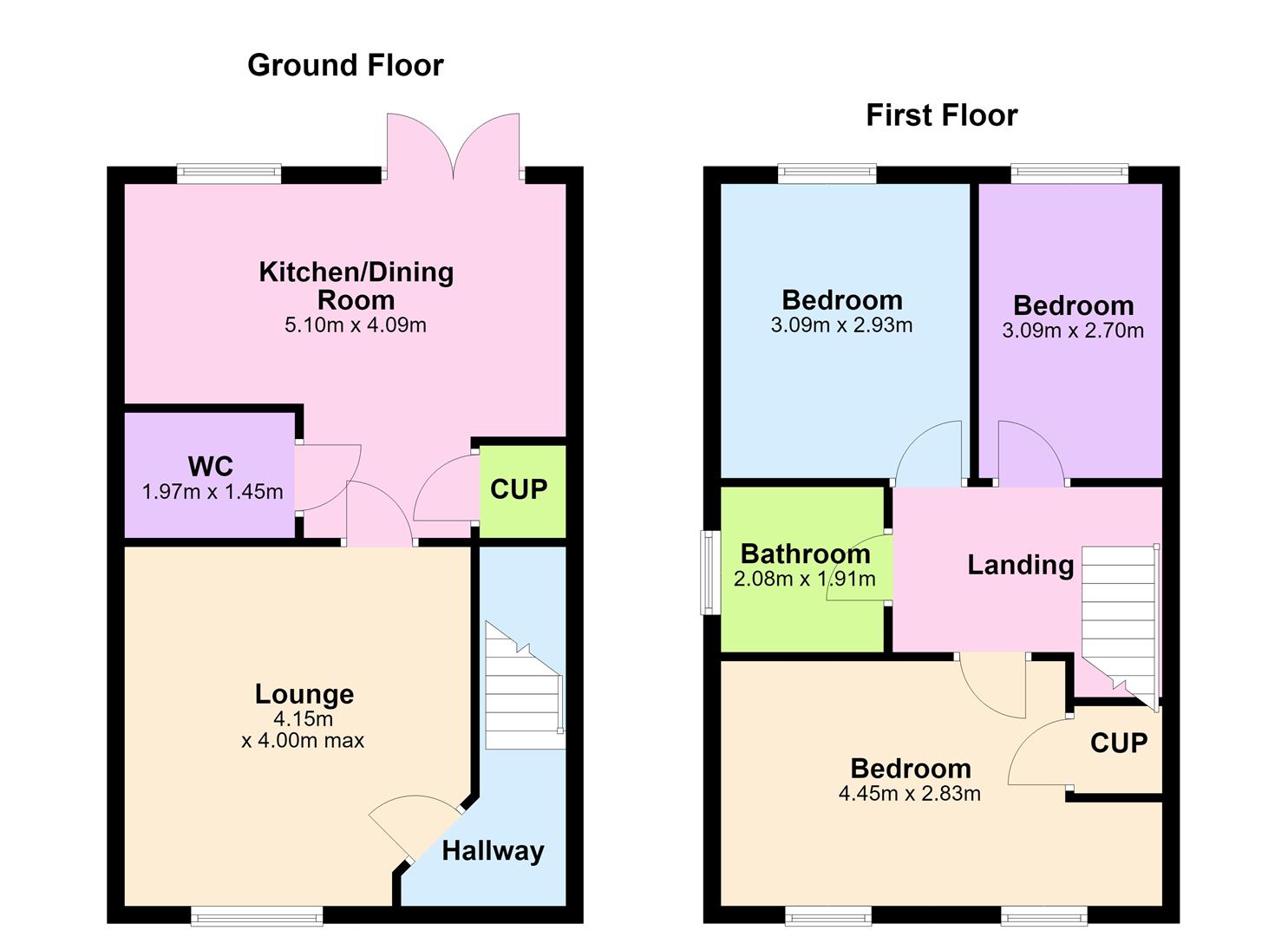 23, Burgess Close, Burbage floorplan
