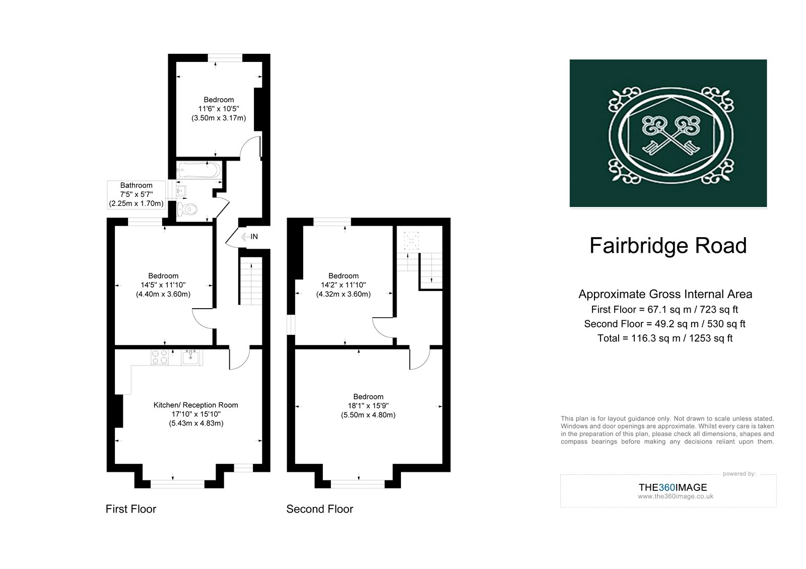 33 B, Fairbridge Road, London floorplan