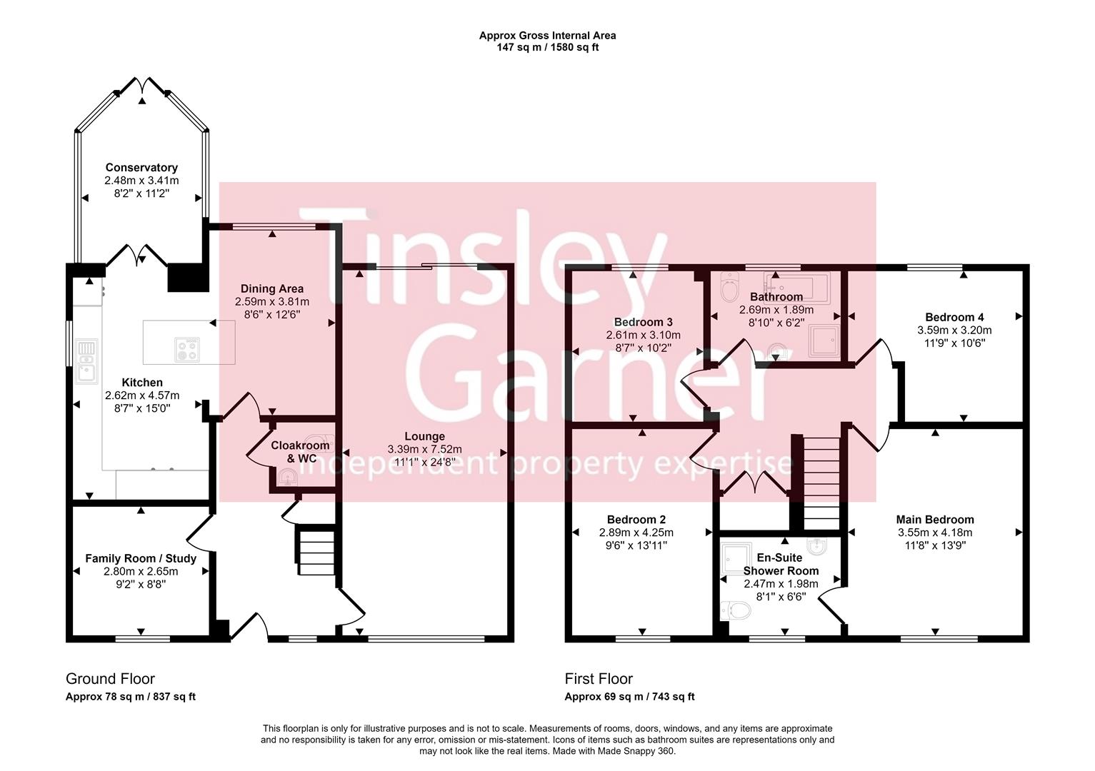 Mount Pleasant Close, Stone floorplan