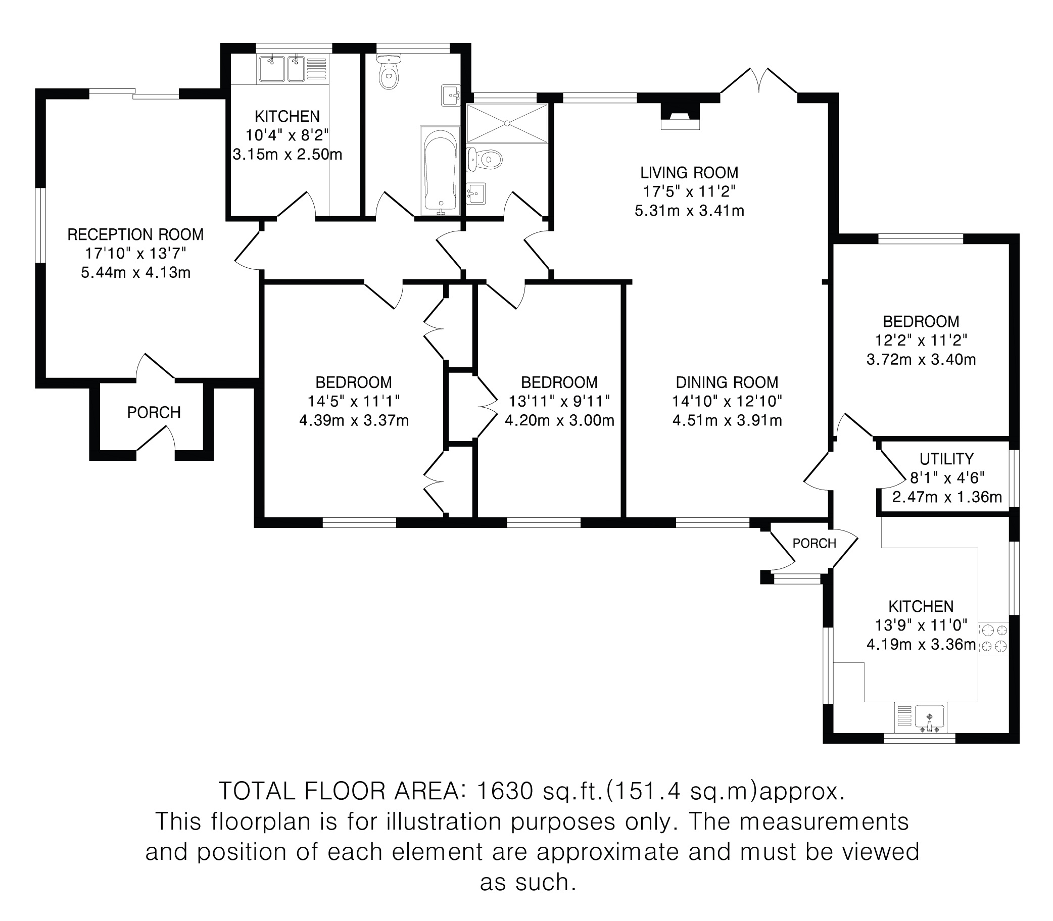 42, Elm Gardens, Hertfordshire floorplan
