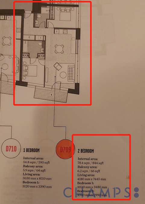 Flat 709 Defoe House, Defoe House, 123 City Island, LONDON floorplan