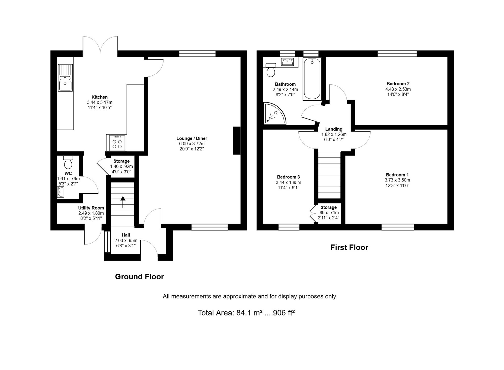8 Vicarage Close, Stafford floorplan