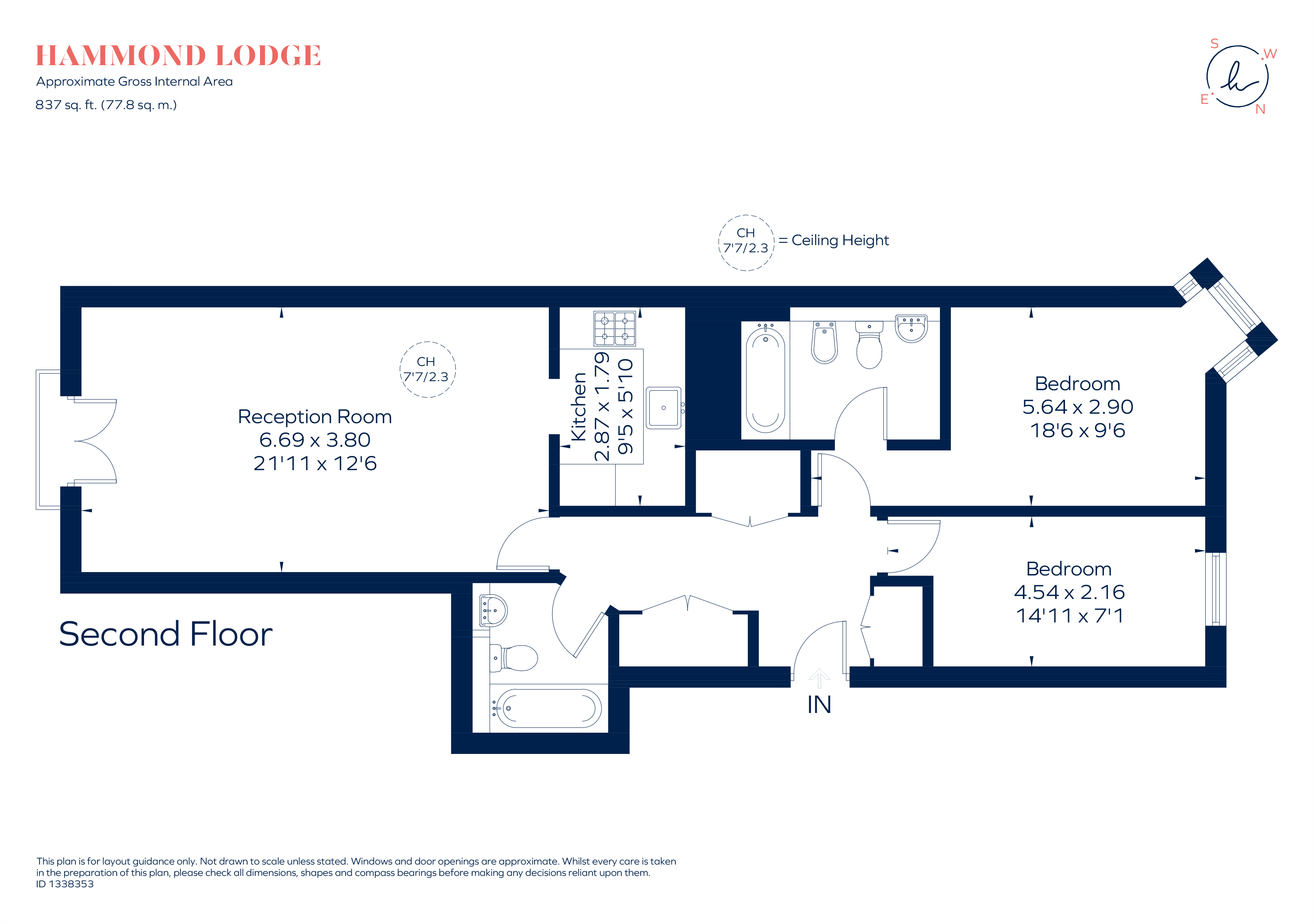 9, Hammond Lodge, Admiral Walk, London floorplan