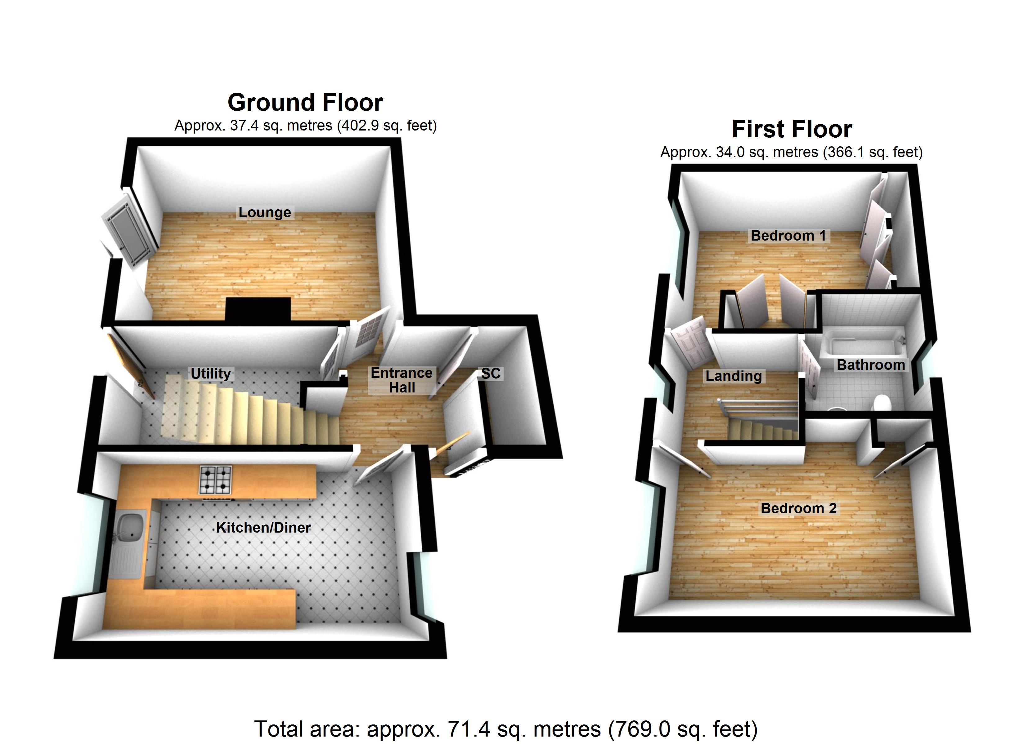 2 Bedrooms End terrace house for sale in Spring Drive, Stevenage SG2